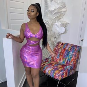 Shane Justin pink dress